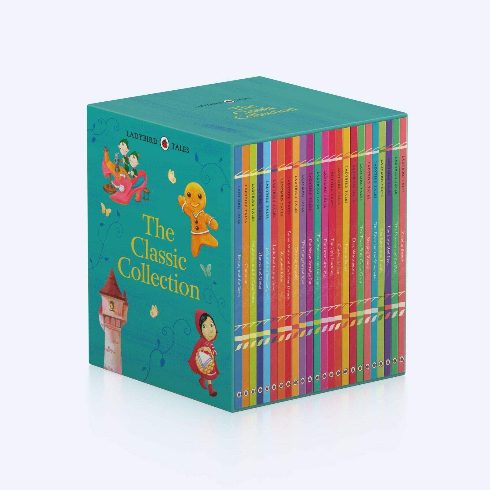 Ladybird Tales The Classic Collection 24 Books Box Set hardcover front cover showing fairy tale box set artwork
