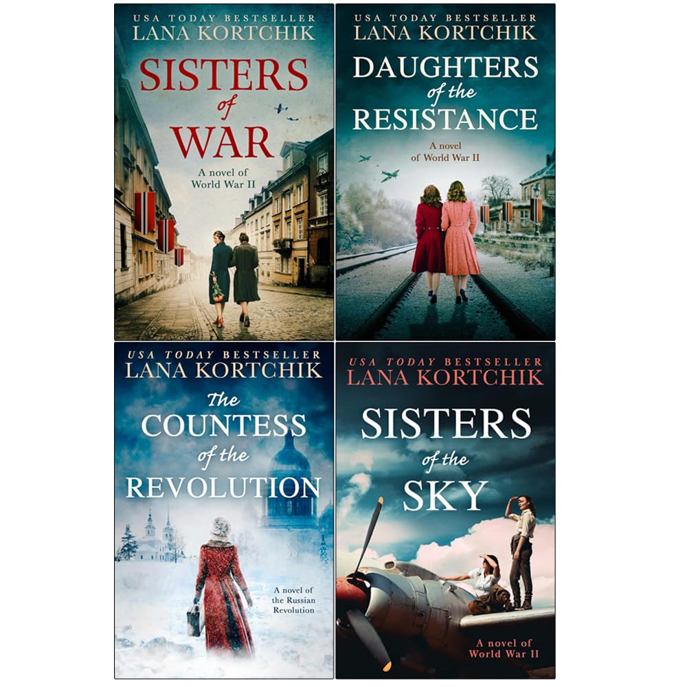 Lana Kortchik 4-Book Collection Set paperback front cover - Daughters of the Resistance
