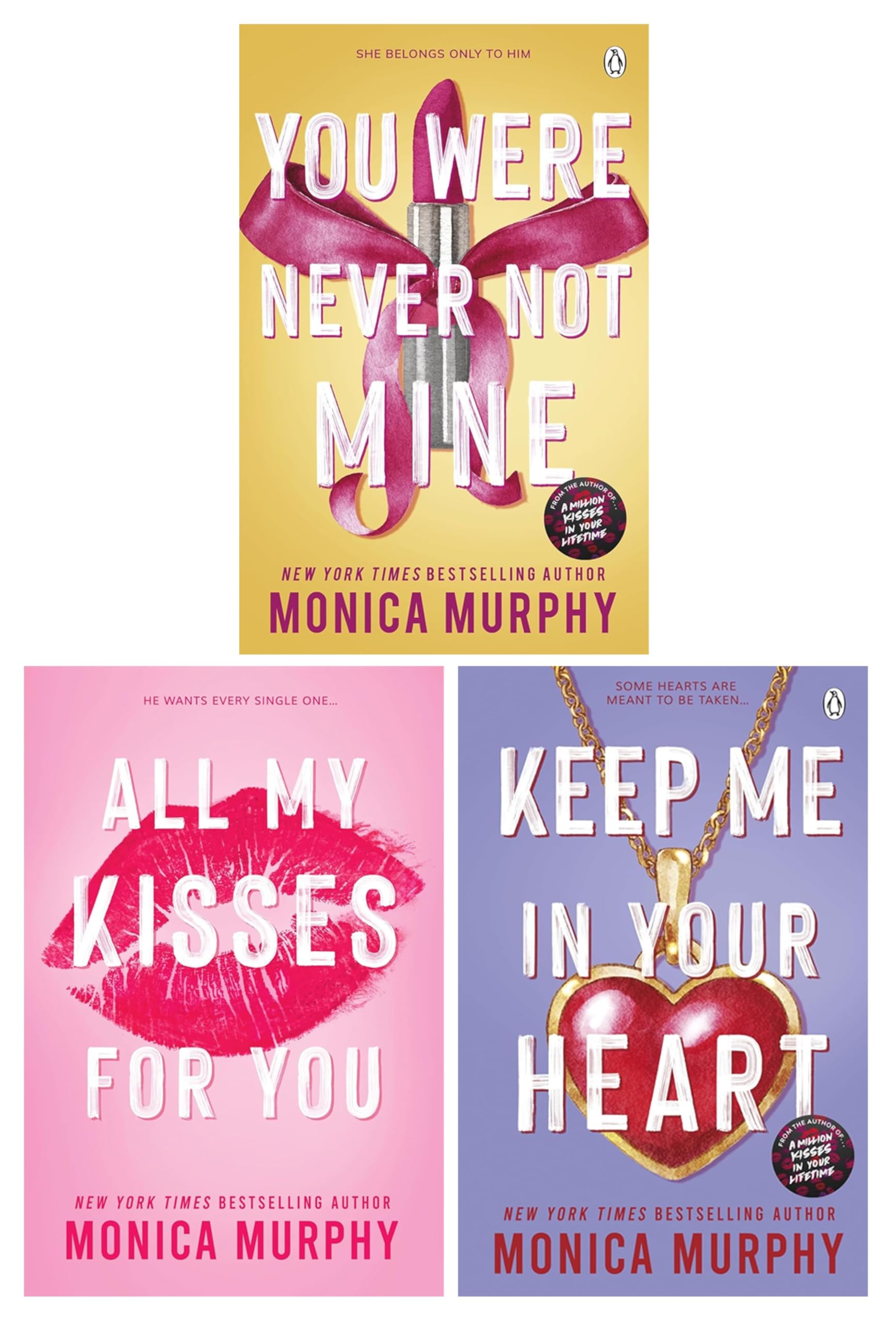 Lancaster Prep Series by Monica Murphy 3-book paperback collection set front cover