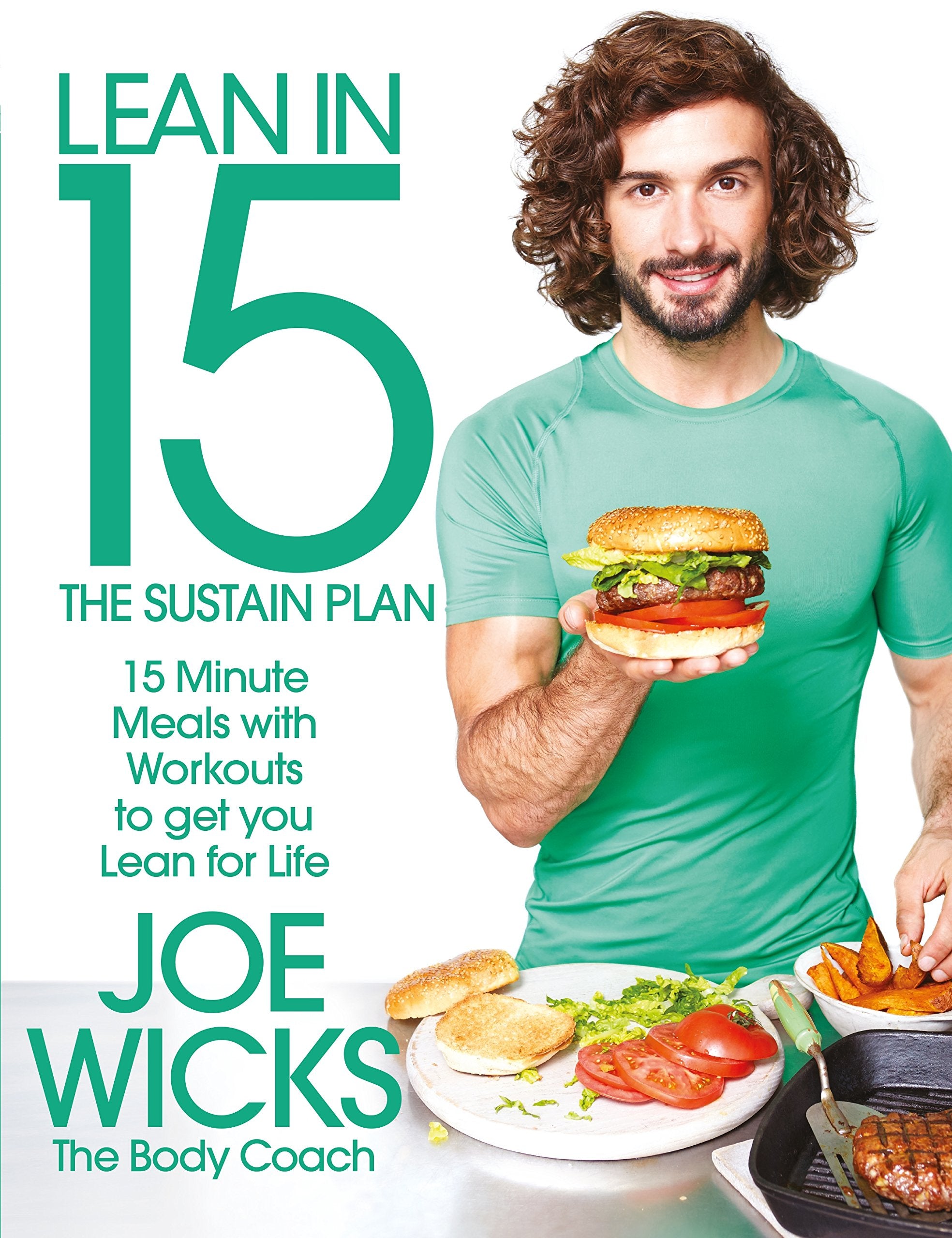 Front cover of Lean in 15 - The Sustain Plan by Joe Wicks, paperback fitness and recipe book