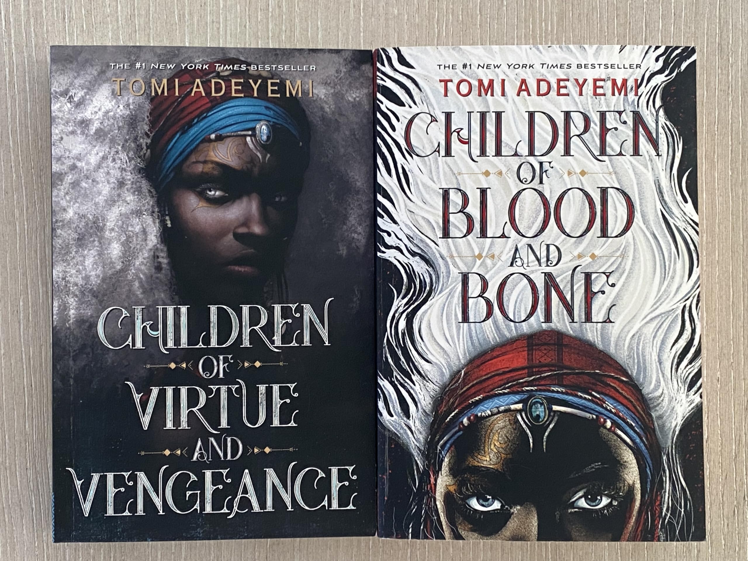 Legacy of Orisha 2 Books Collection Set by Tomi Adeyemi paperback front covers