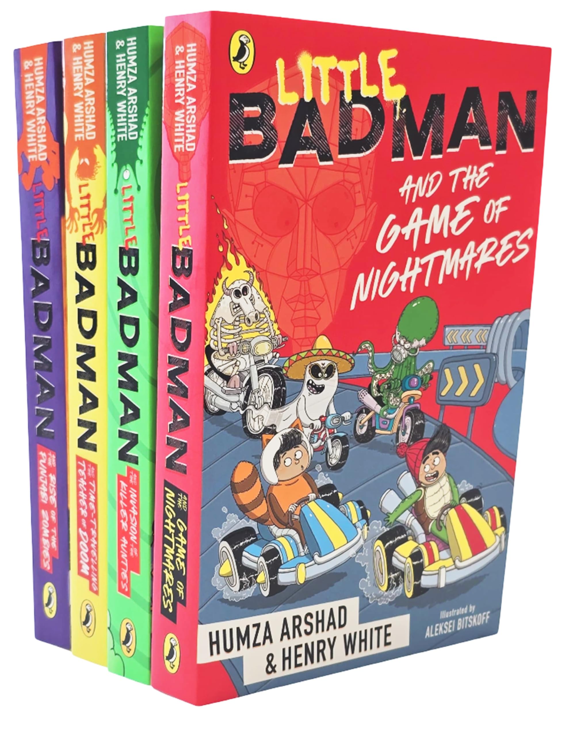 Little Badman Collection 4 Books Set by Humza Arshad and Henry White - front cover of the illustrated paperback box set, Ages 7-12