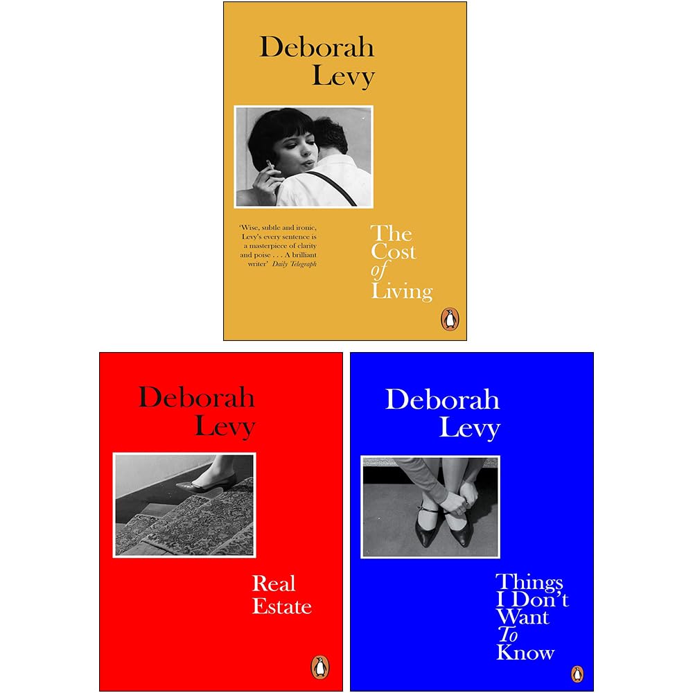 Front cover of the Living Autobiography 3-book paperback collection set by Deborah Levy