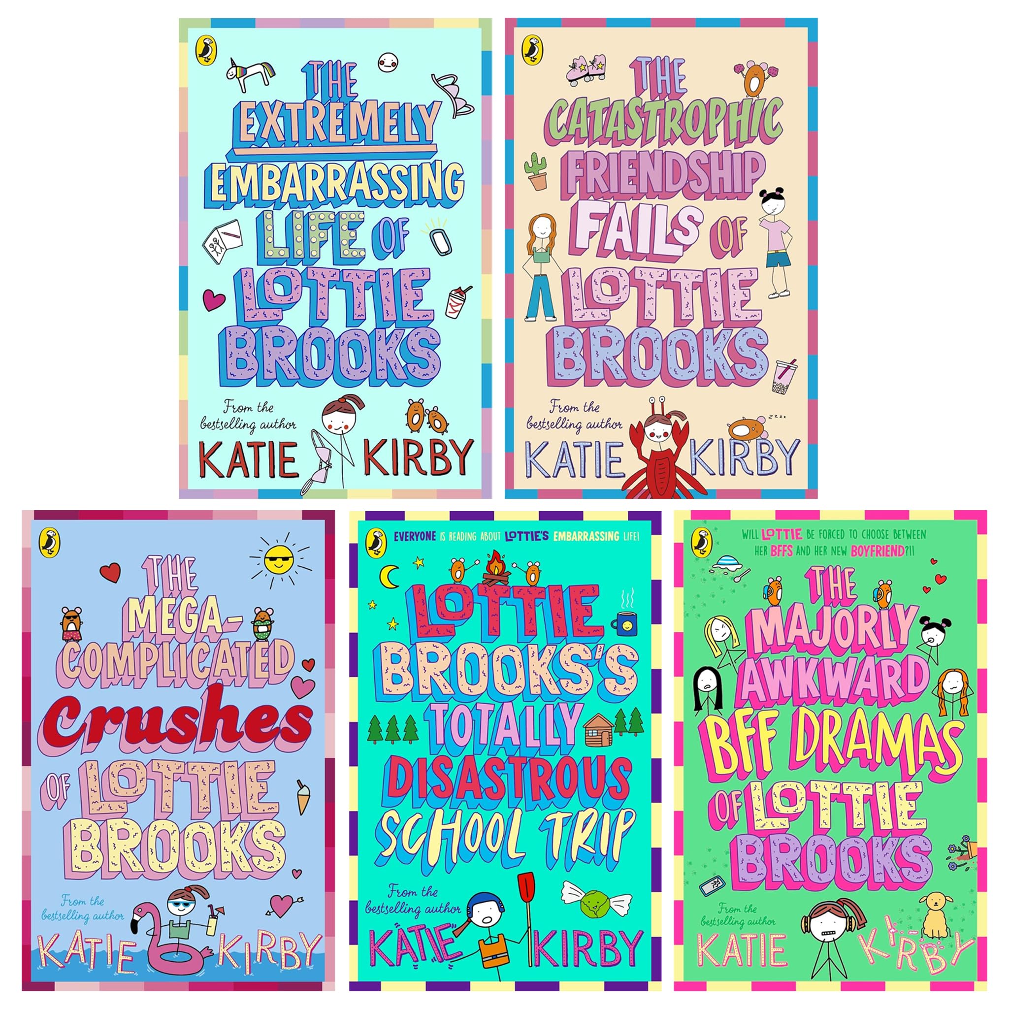Lottie Brooks Series by Katie Kirby 5 Books Collection Set paperback front cover