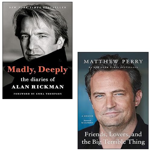 Front cover of the Madly Deeply and Friends Lovers 2 book hardback memoir set by Alan Rickman and Matthew Perry