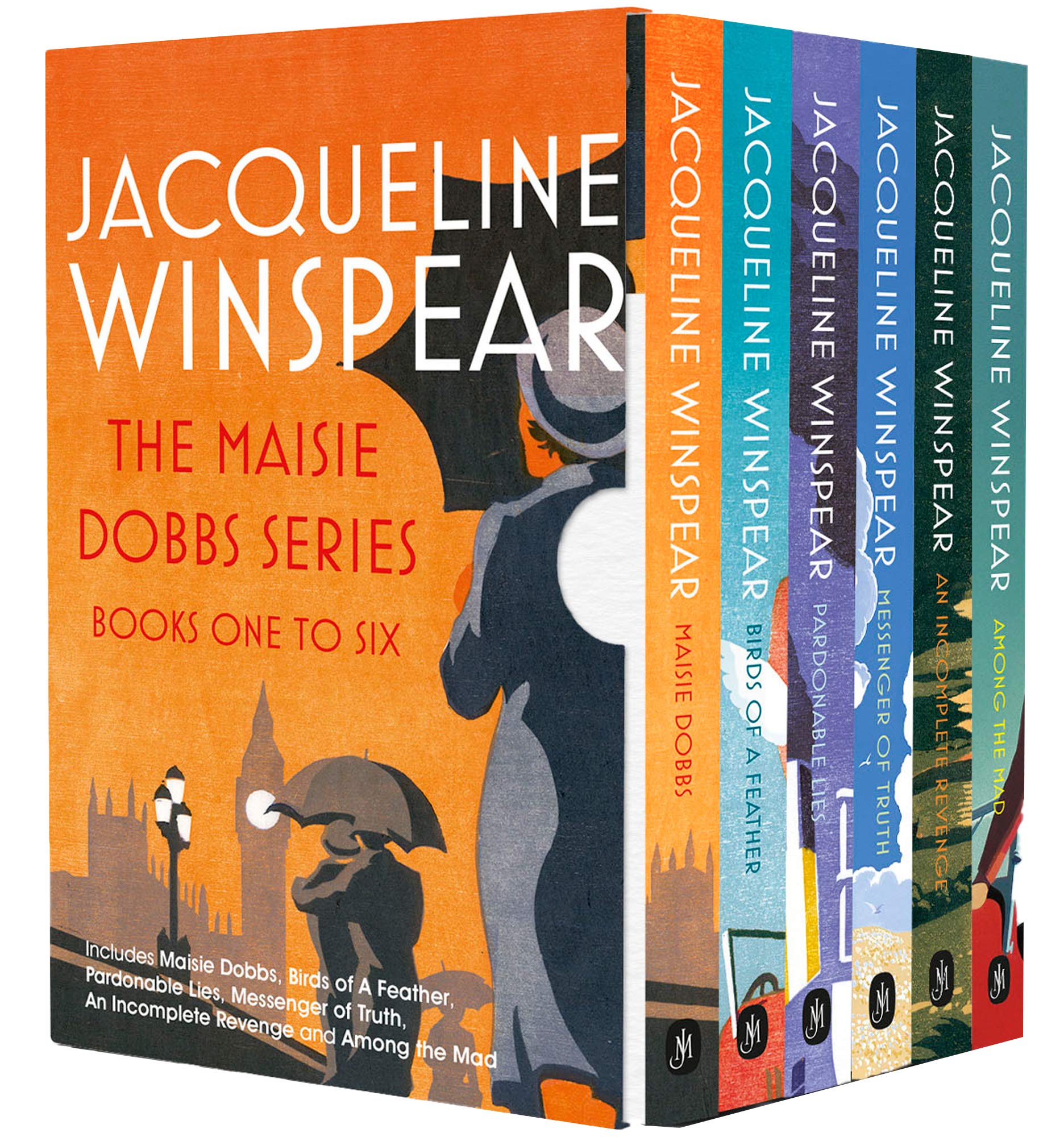 Maisie Dobbs Mystery Series 6 Books Collection Set by Jacqueline Winspear - front cover of the paperback box set