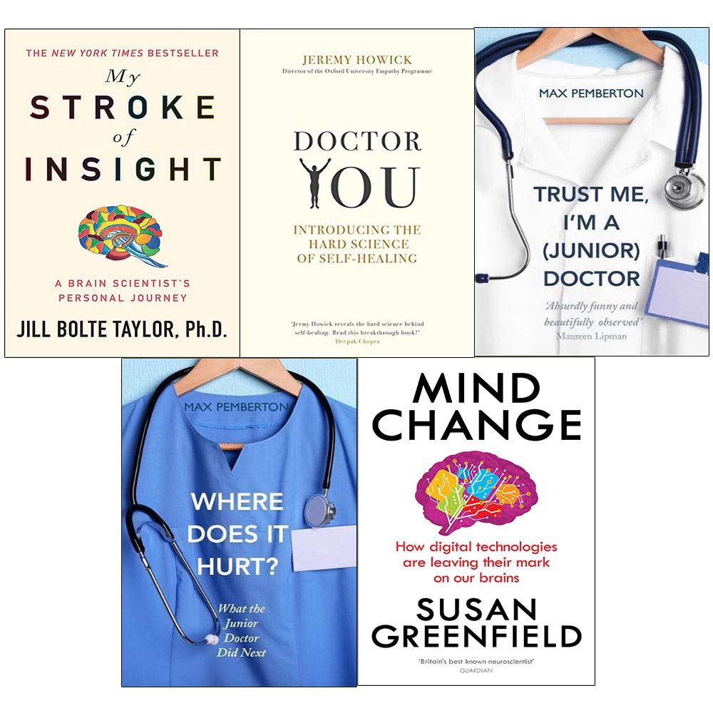 Mind Change 5 Books Collection Set front cover, paperback non-fiction set by Jill Bolte Taylor and others