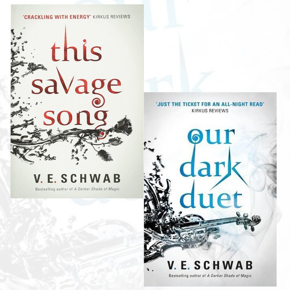 Monsters of Verity Series 2 Books Collection Set by V. E. Schwab, paperback front covers of This Savage Song and Our Dark Duet
