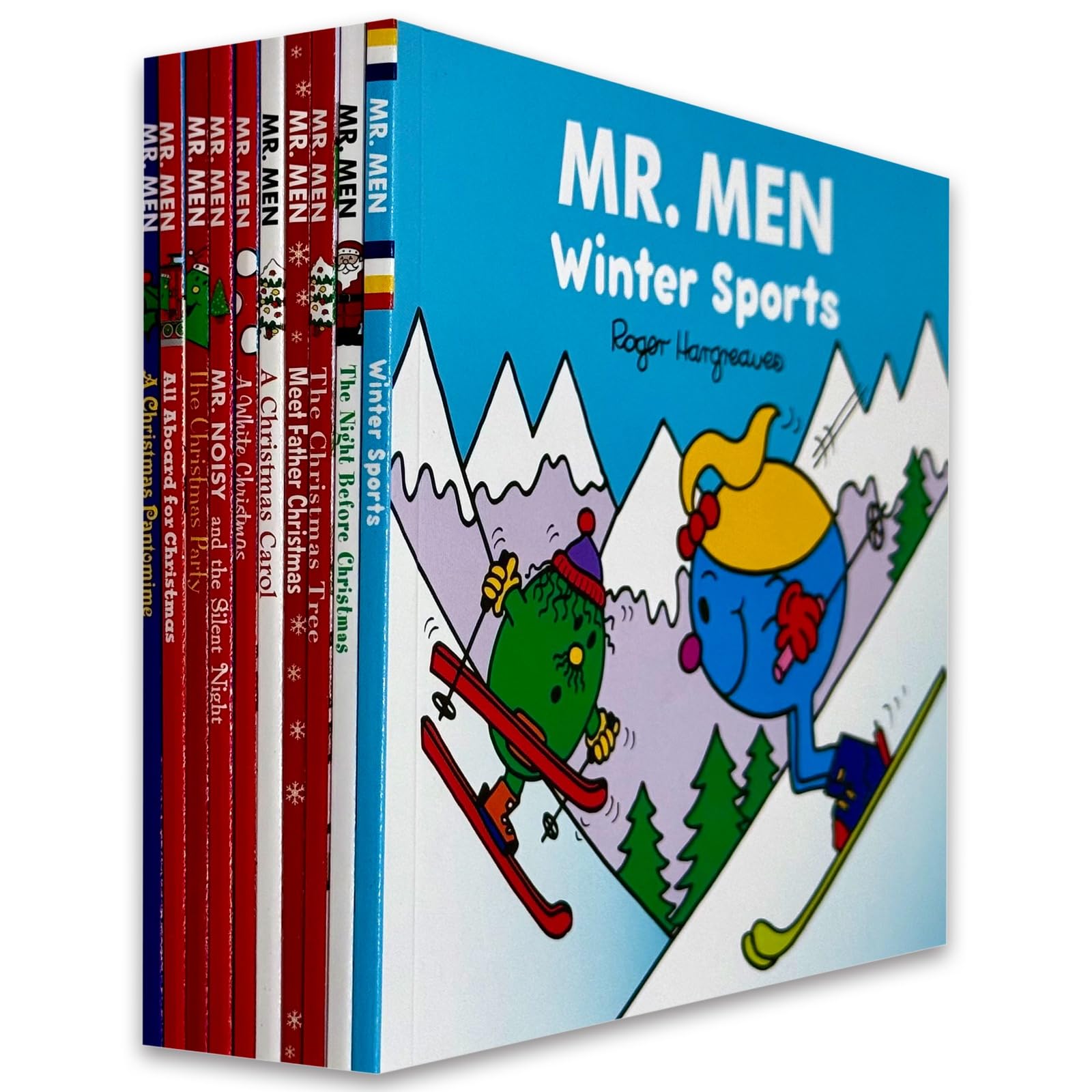 Mr. Men Christmas Collection 10 Books Set by Roger Hargreaves - front cover of the paperback boxed set