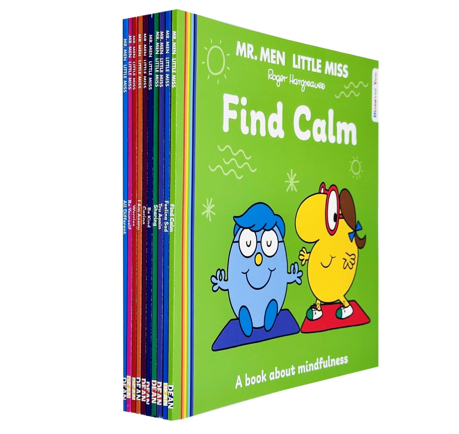 Mr Men and Little Miss Discover You 10 Books Collection Set by Roger Hargreaves - front cover of the paperback boxed set, ages 3 and up