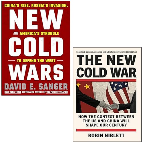 New Cold Wars by David E. Sanger and The New Cold War by Robin Niblett 2 book set front covers, hardback and paperback