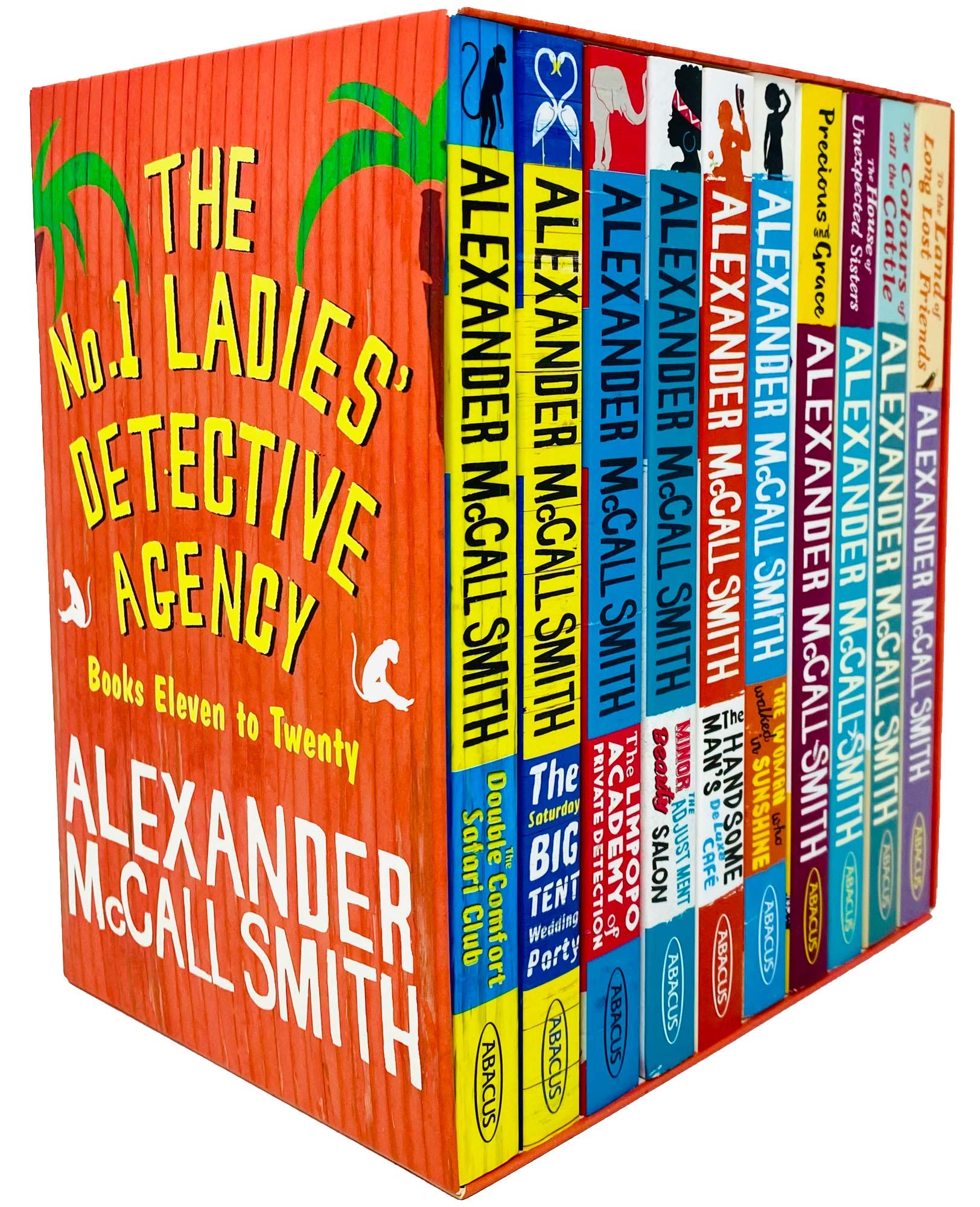 No. 1 Ladies' Detective Agency Books 11-20 by Alexander McCall Smith paperback box set, front cover view