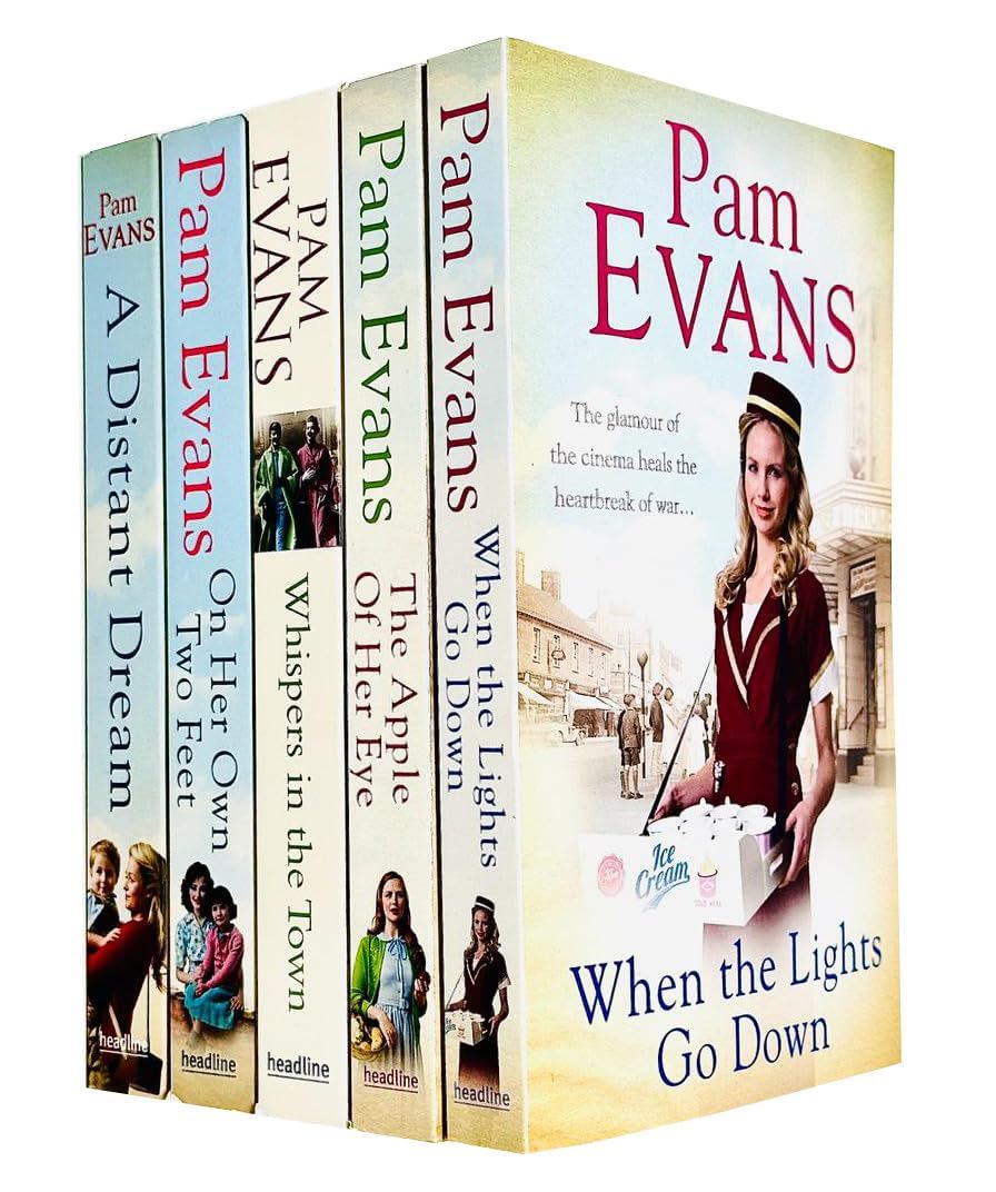 Pamela Evans 5 Books Collection Set paperback front cover showing all five titles