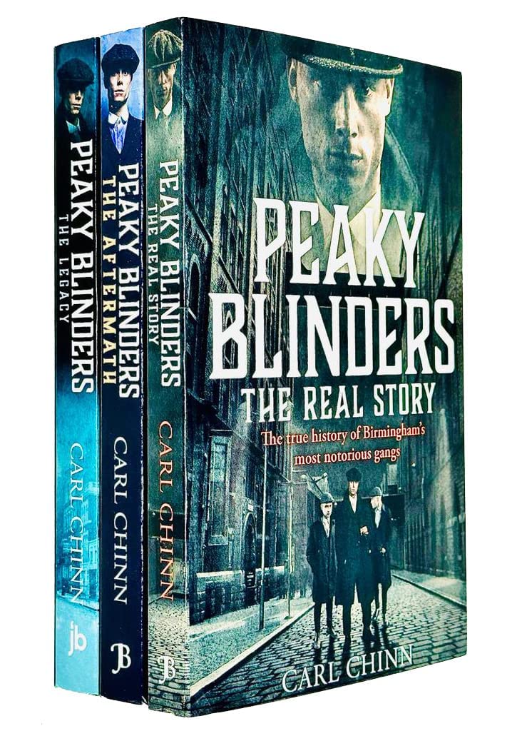 Peaky Blinders 3 Books Collection Set by Carl Chinn - front cover of the paperback boxed set