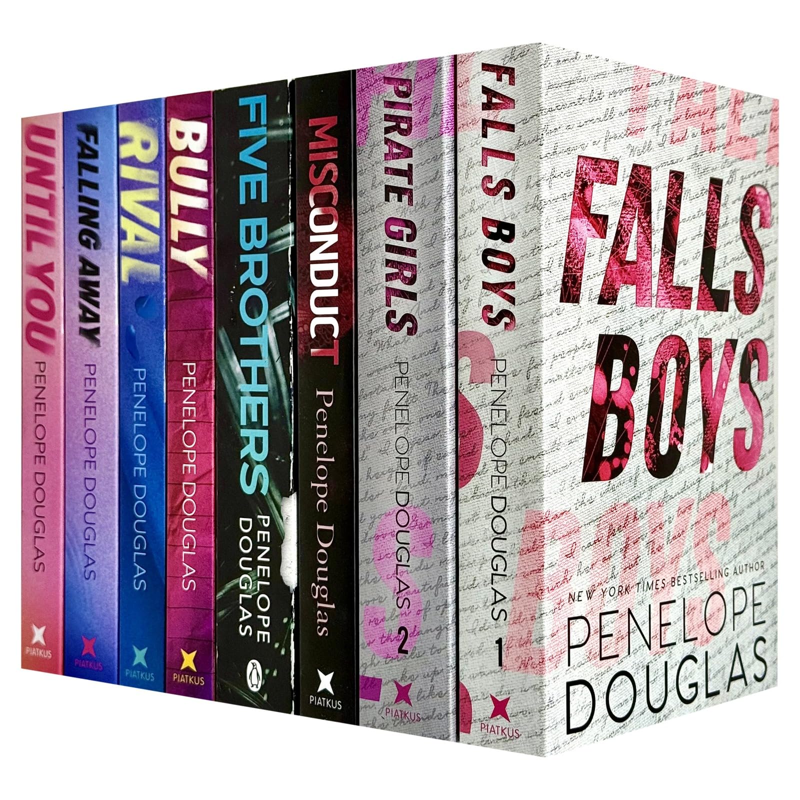 Penelope Douglas Collection 8 Books Set, paperback, front cover of the box set showing all eight Penelope Douglas paperback titles.