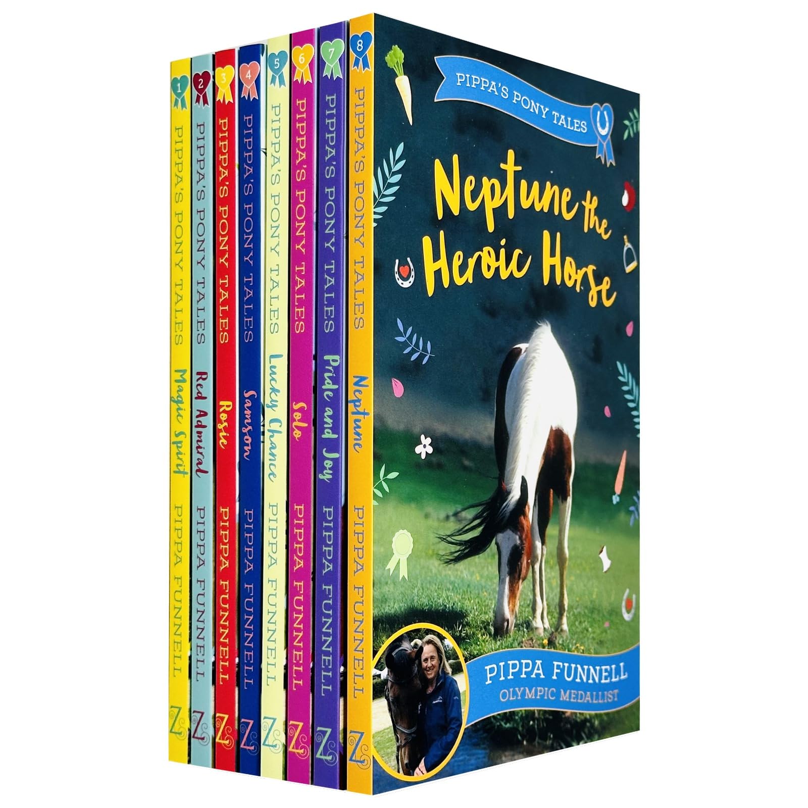 Pippa's Pony Tales 8 Books Collection Set by Pippa Funnell paperback front cover box set