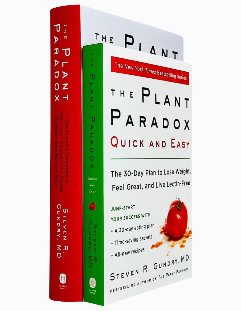 The Plant Paradox 2-book paperback set by Dr. Steven R. Gundry MD, front cover