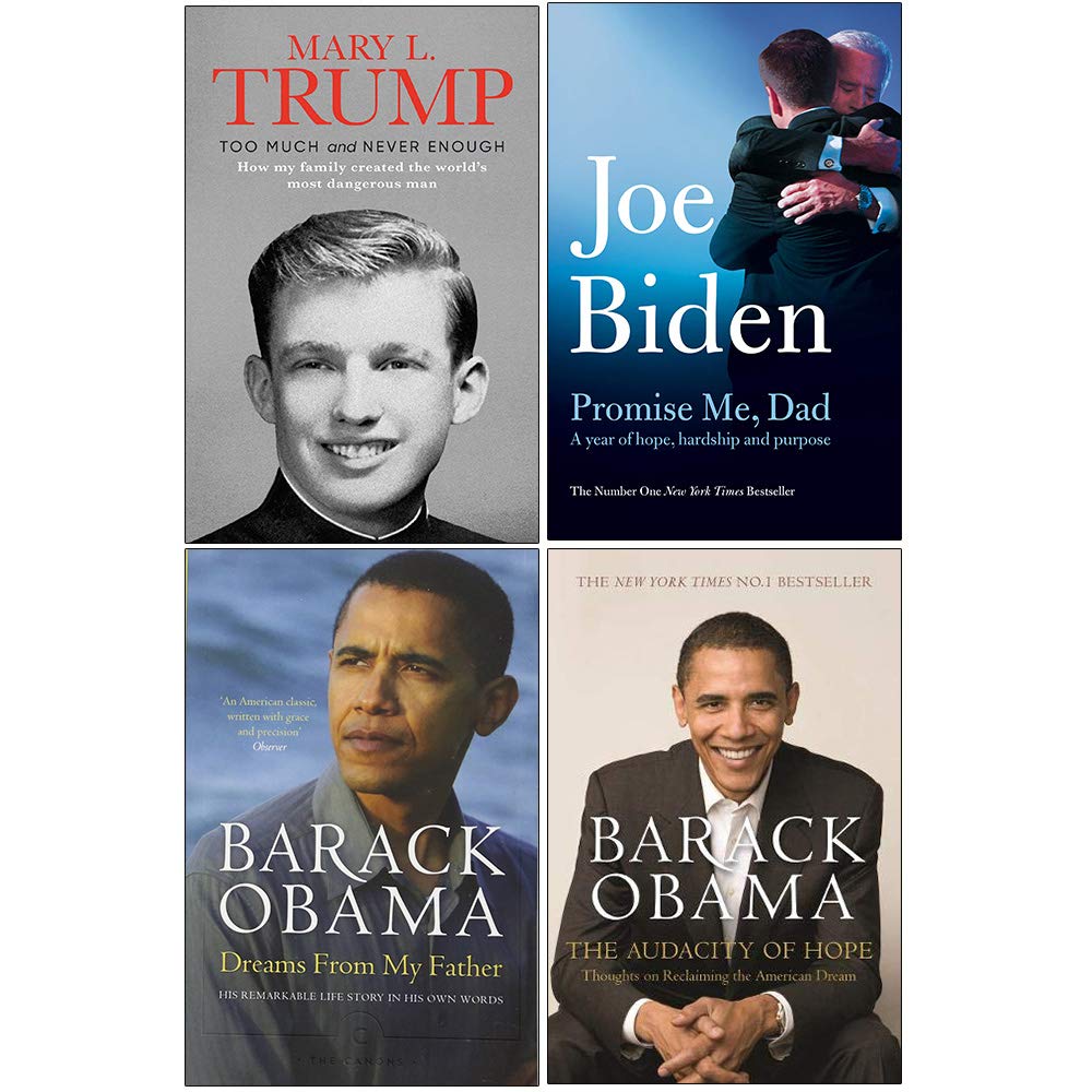 Front cover of Too Much and Never Enough by Mary L. Trump, paperback edition, part of the Presidential Memoirs 4-book collection set