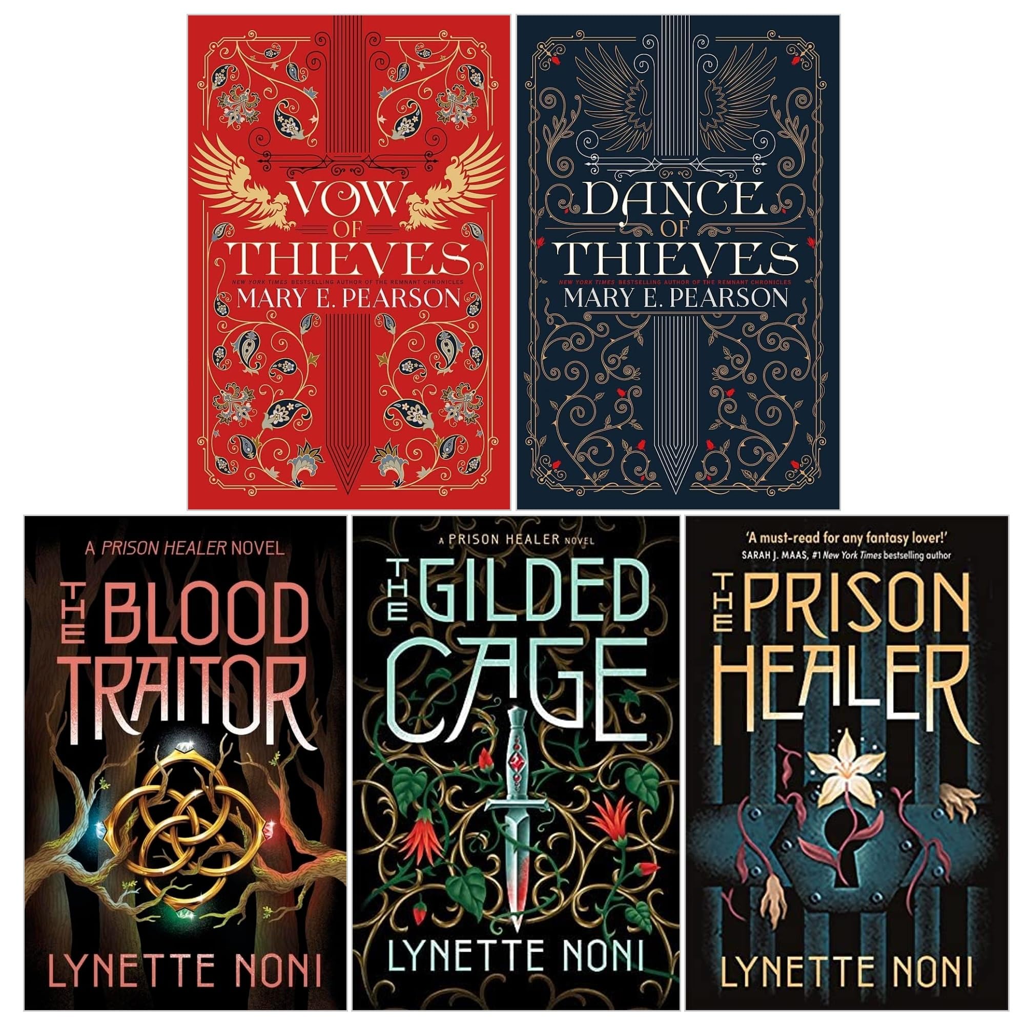 The Prison Healer and Dance of Thieves 5 Books Collection Set paperback front cover