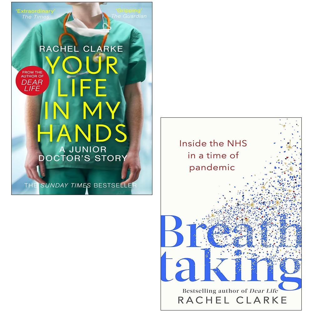 Front cover of Rachel Clarke's paperback 2-book set, Your Life in My Hands and Breathtaking