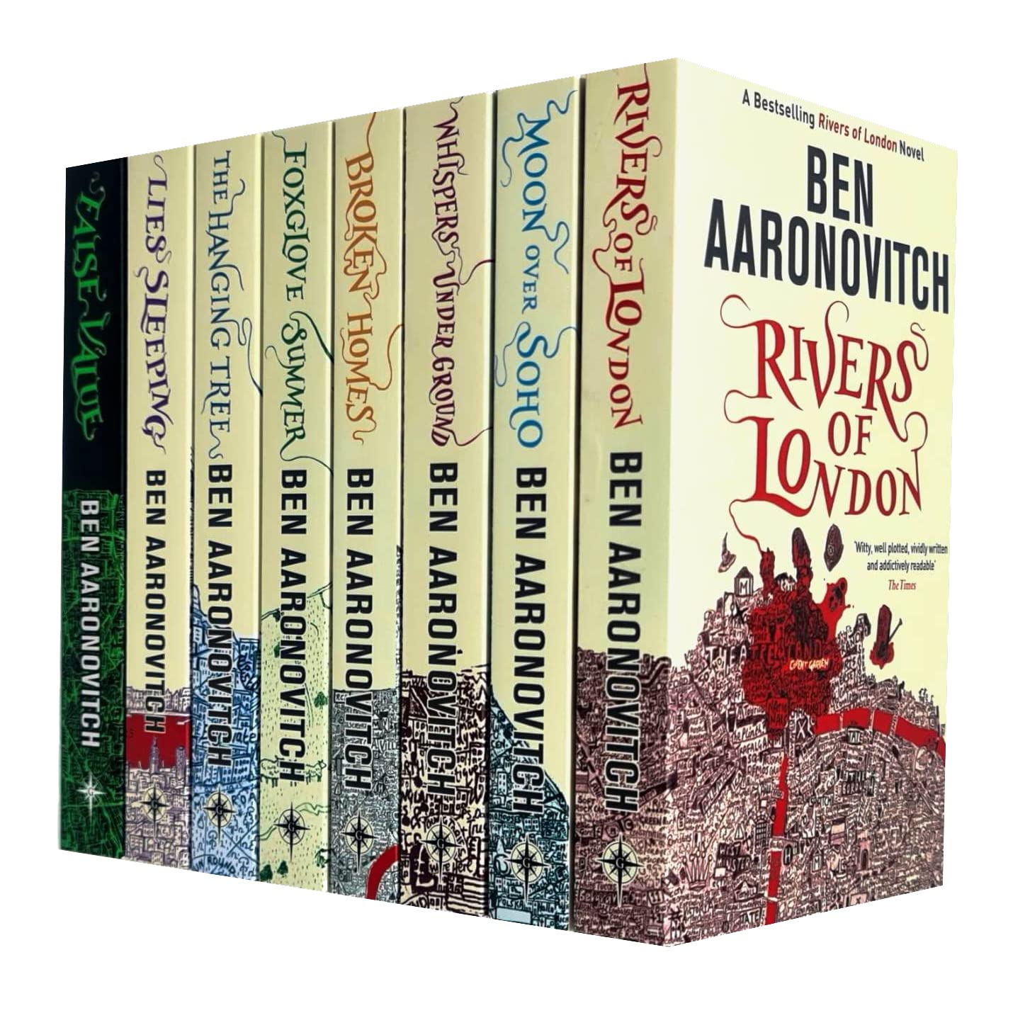Rivers of London 8 books collection set by Ben Aaronovitch, front cover paperback box set