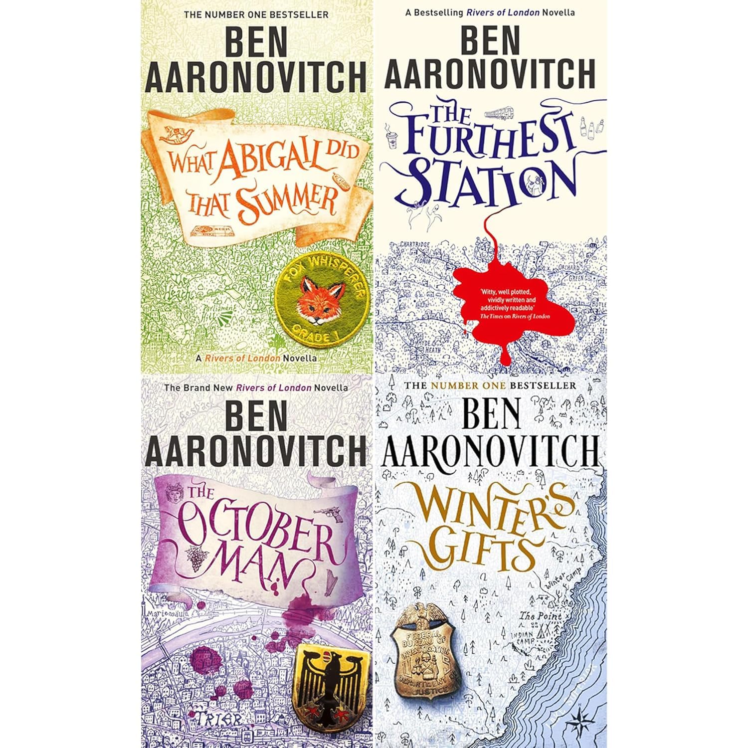 Rivers of London Novella Collection 4 books paperback set by Ben Aaronovitch, front cover of What Abigail Did That Summer