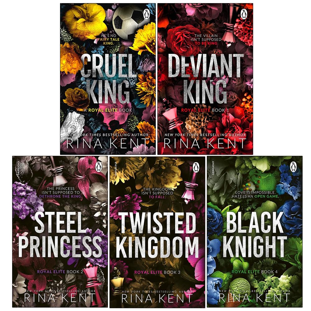 Royal Elite Series 5 Books Collection Set by Rina Kent - front cover of the paperback bundle