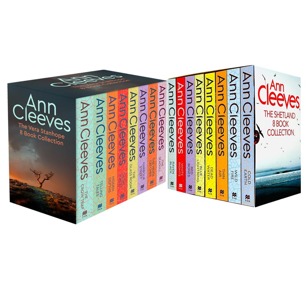 Front cover of Ann Cleeves Shetland & Vera Series 9 book paperback collection set
