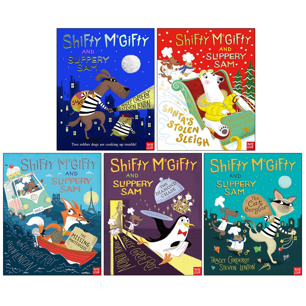 Shifty McGifty and Slippery Sam 5 Books Collection Set by Tracey Corderoy - front cover of the paperback box set