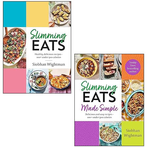 Slimming Eats 2 book hardback collection set by Siobhan Wightman - front covers of Slimming Eats and Slimming Eats Made Simple