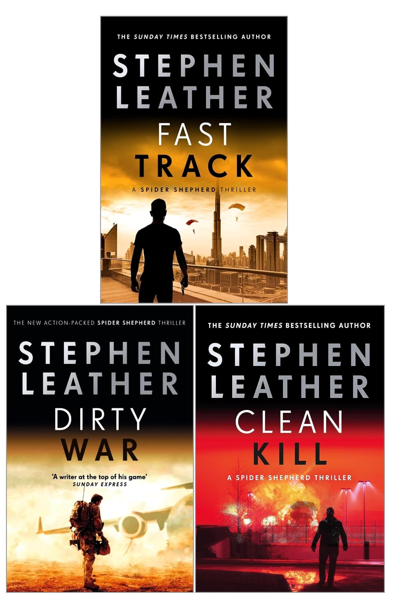 Fast Track by Stephen Leather paperback front cover - Spider Shepherd Thrillers Book 18