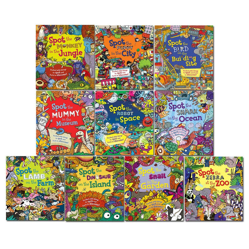 Front cover of the Spot the Series 10 books paperback collection set by Stella Maidment