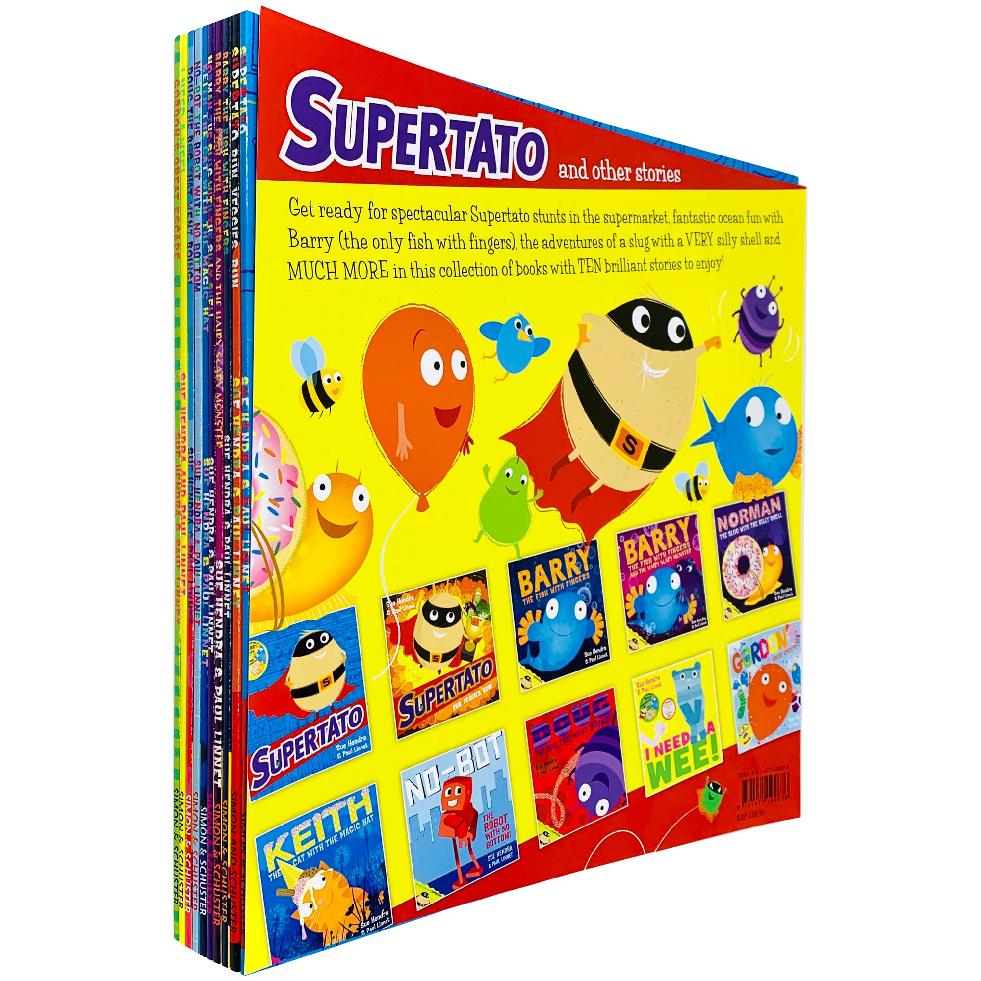 Supertato and Other Stories 11 Books Collection Set by Sue Hendra - front cover of Supertato paperback picture book