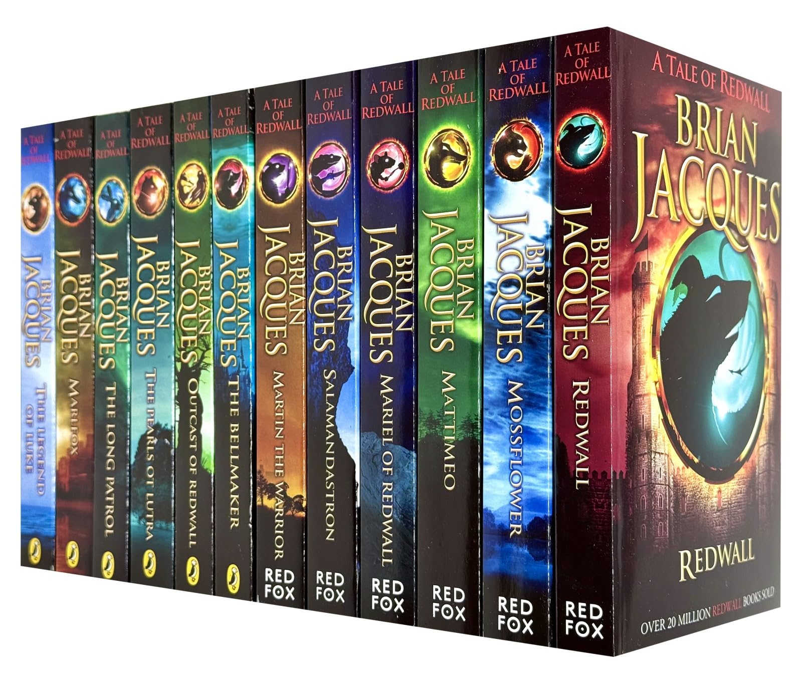 A Tale of Redwall 12 Books Collection Set by Brian Jacques - front cover paperback box set