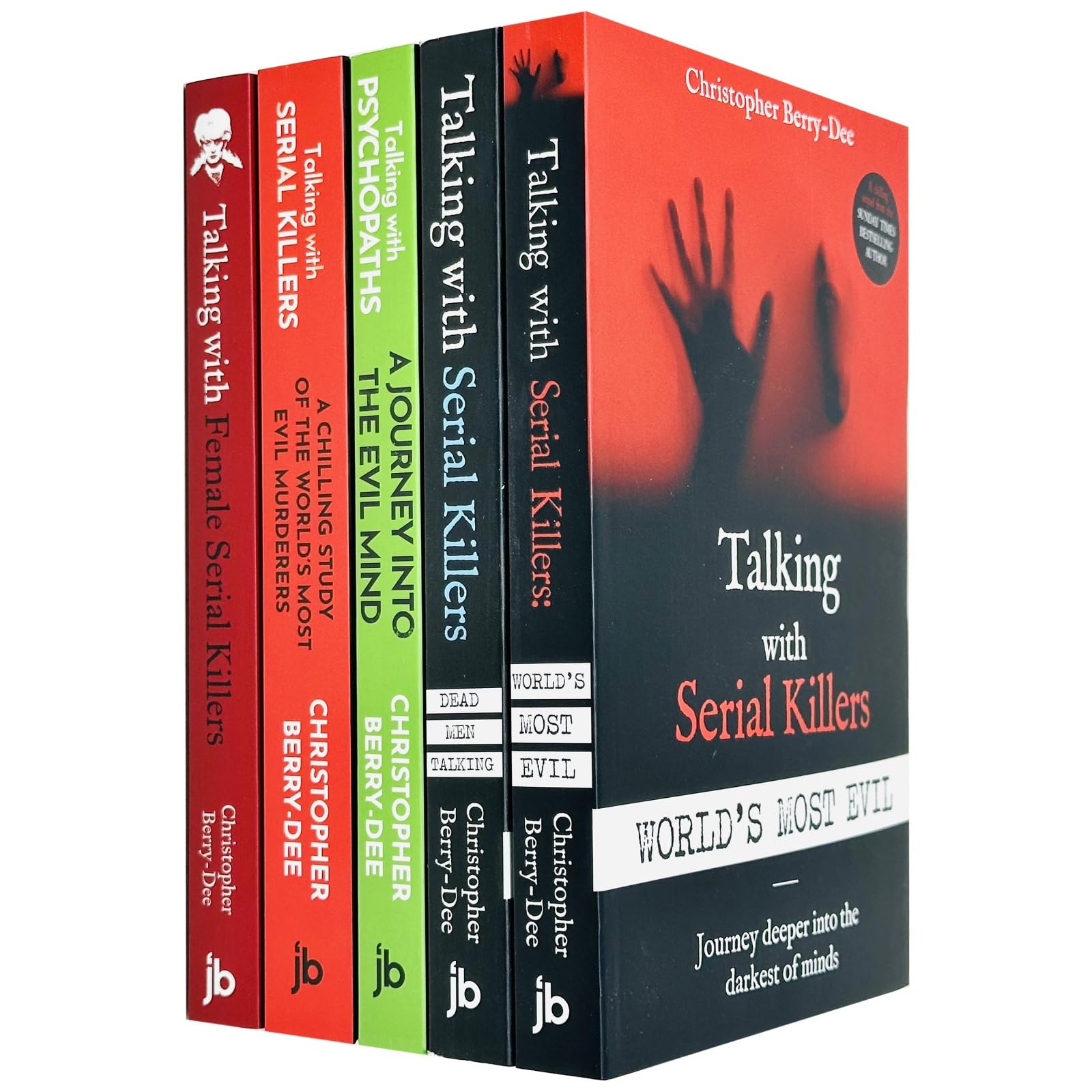 Front cover of Talking With Serial Killers 5 Book Collection Set by Christopher Berry-Dee, true crime paperback