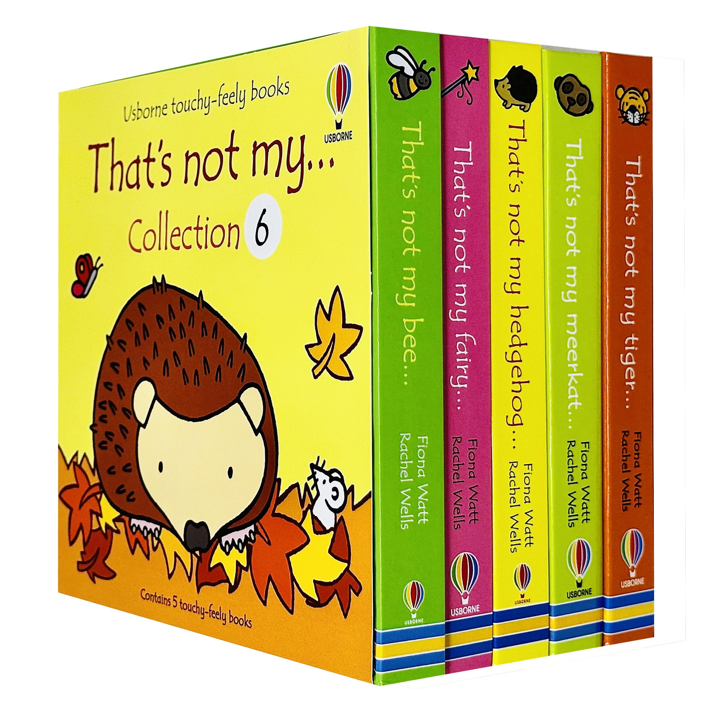 That's Not My Collection 6 by Fiona Watt - 5 touchy-feely board books front cover set