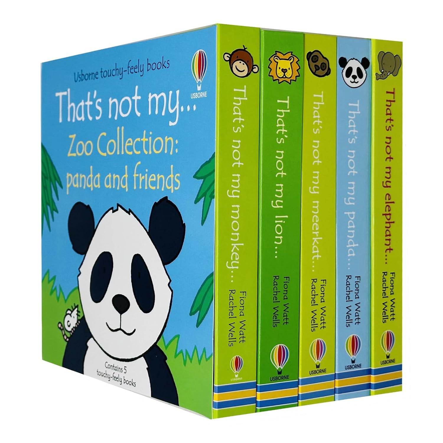 That's Not My Zoo 5 Books Collection Set by Fiona Watt - front cover of the boxed board book set