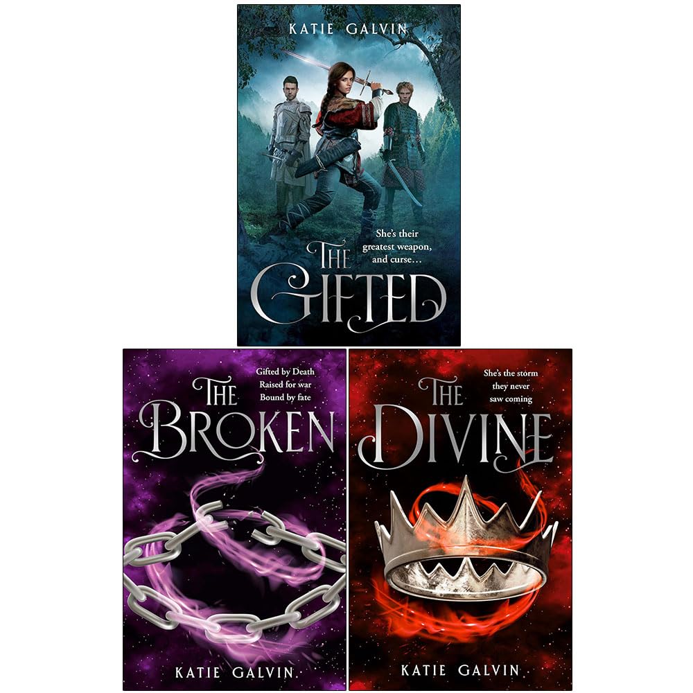 The Gifted Series 3 Books Collection Set by Katie Galvin paperback front covers