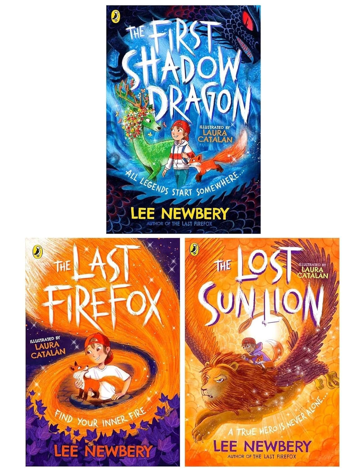 The Last Firefox 3 book paperback collection set by Lee Newbery, front covers of all three titles