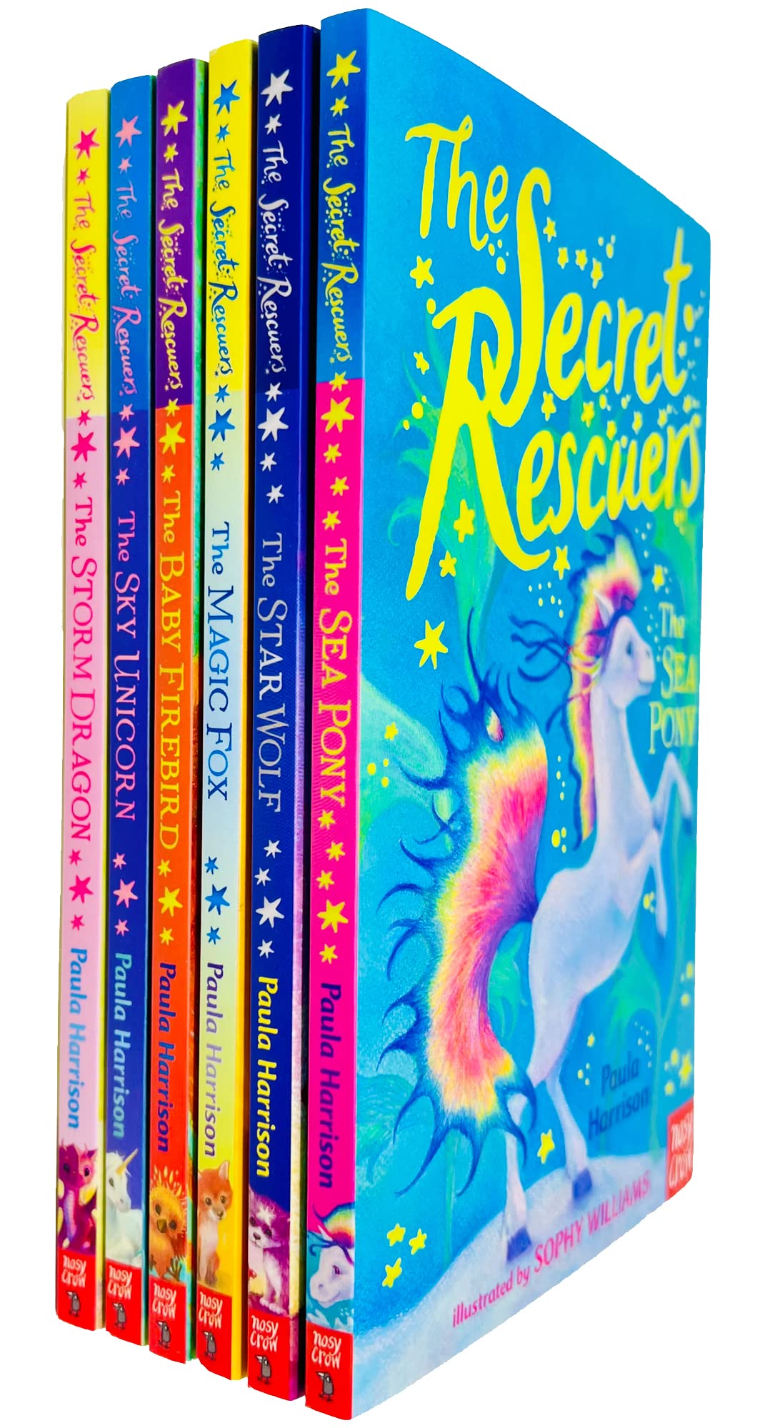 The Secret Rescuers 6 Books Collection Set by Paula Harrison paperback box set front cover, ages 7-9