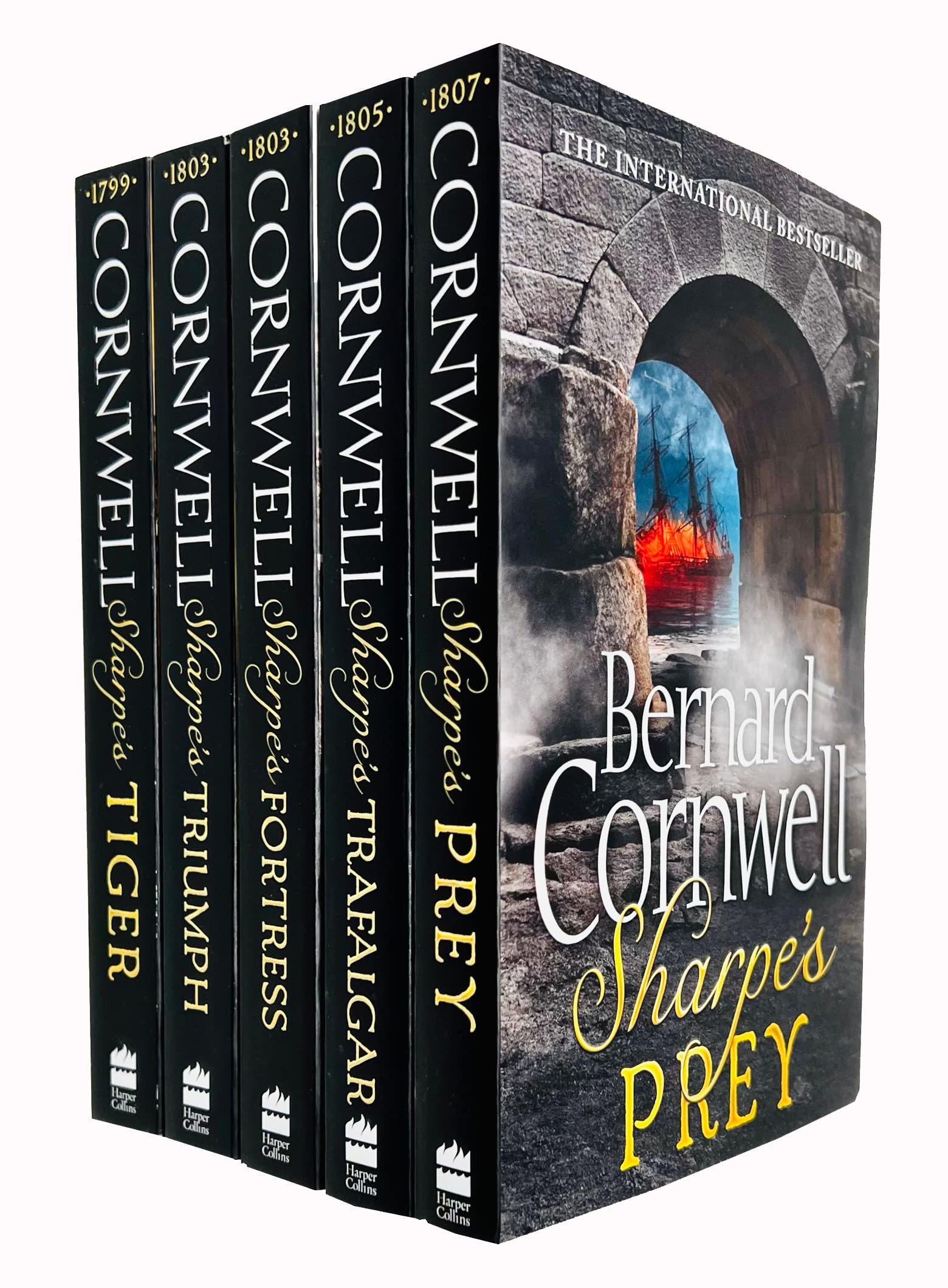 The Sharpe Series 5 books collection set by Bernard Cornwell, paperback front cover