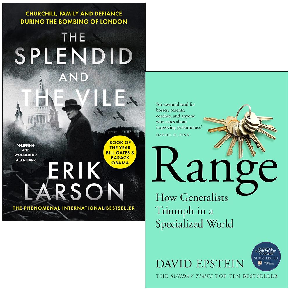 The Splendid and the Vile by Erik Larson paperback front cover, part of the 2-book nonfiction collection set