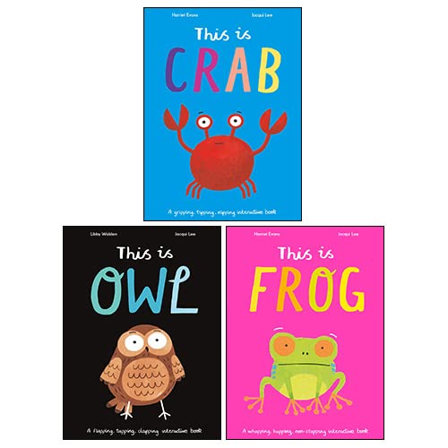 This Is 3 Books Collection Set (This is Crab, This is Frog, This is Owl) paperback front cover set for ages 3-7
