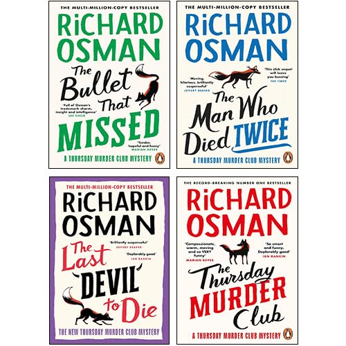 The Thursday Murder Club Series by Richard Osman 4 Books Collection Set - front cover of full paperback box set