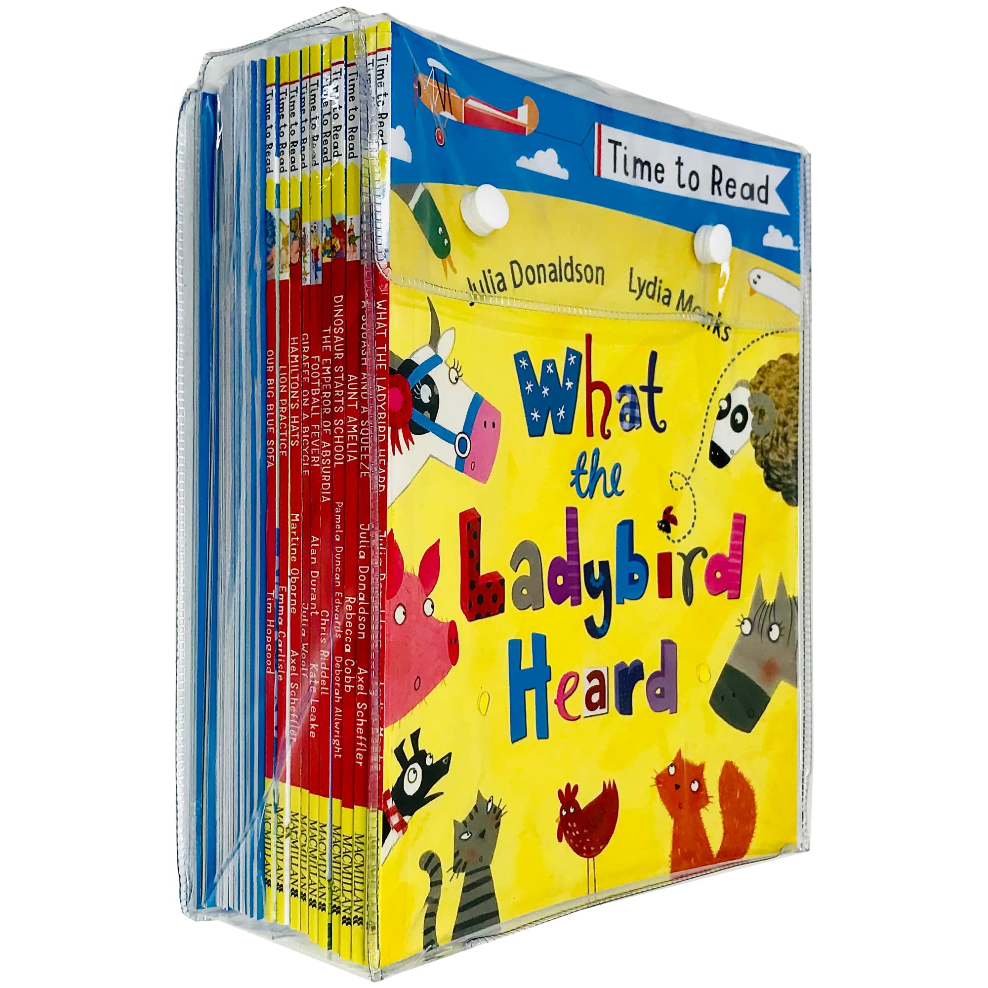 Time to Read Classic Children's Stories 20 Books Collection Set paperback front cover, Ages 3-7, featuring The Gruffalo and Julia Donaldson favorites