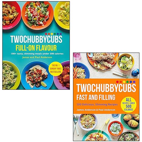 Front cover of Twochubbycubs Fast and Filling and Full-on Flavour 2 books collection set, hardback, by James and Paul Anderson
