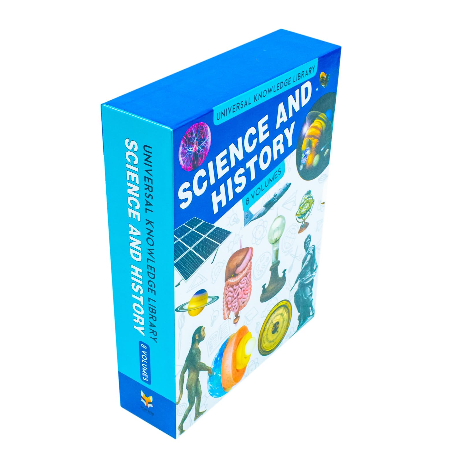 Universal Knowledge Library Science and History 8 books collection set front cover, Fox Eye Publishing paperback