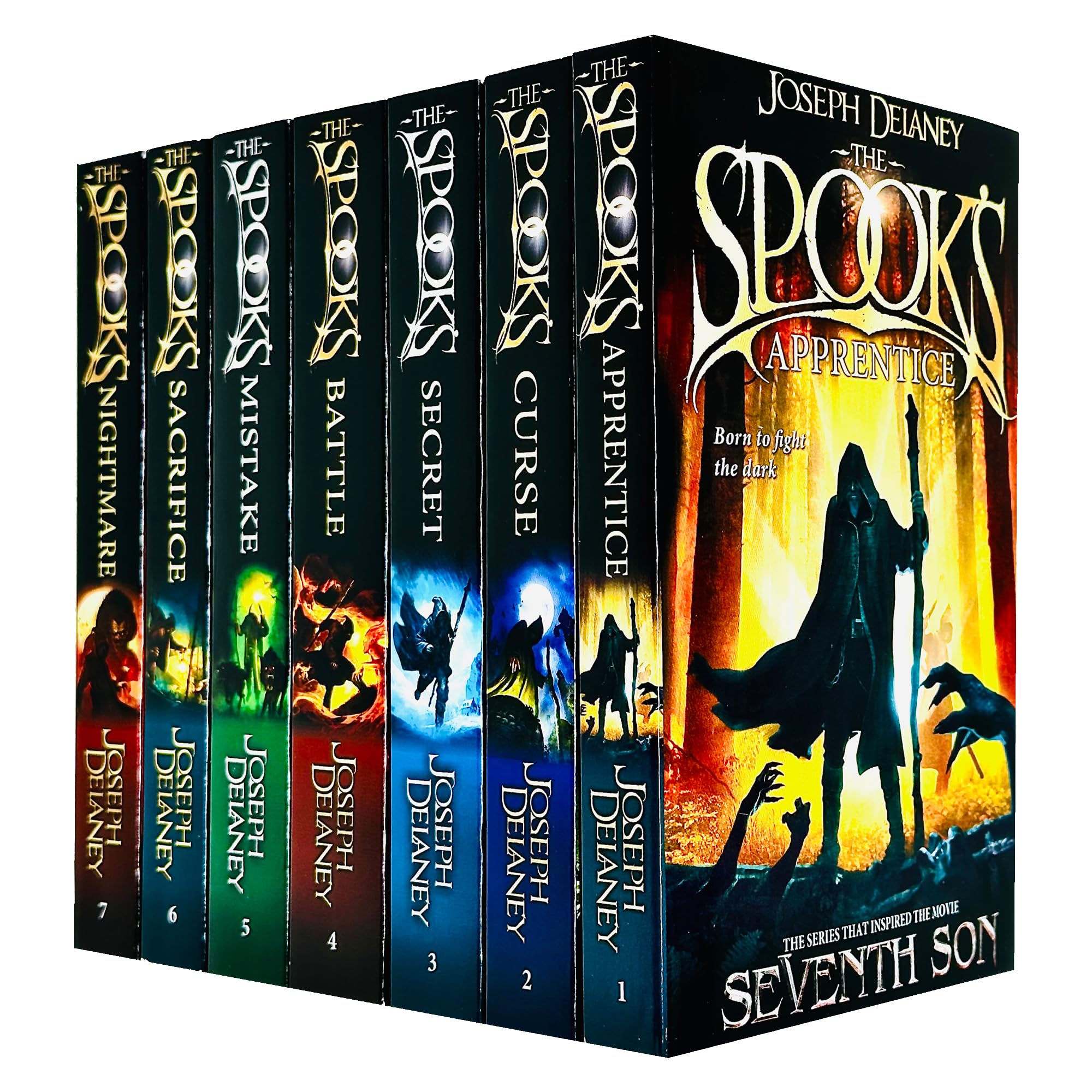 Wardstone Chronicles 7 books collection set by Joseph Delaney, front cover of the full paperback box set