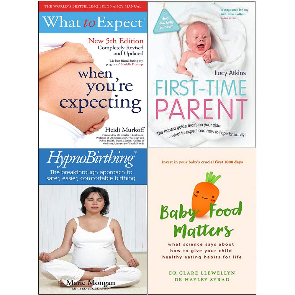 What to Expect Pregnancy & Parenting 4 Books Collection Set paperback front covers
