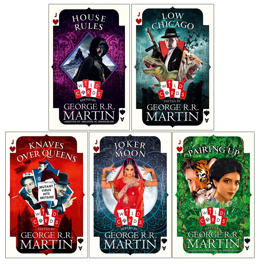 Wild Cards Series 5 Books Collection Set by George R.R. Martin, front cover of the paperback bundle